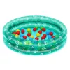 Bestway 51141 Nadmuchiwany basen ogrodowy z 50 piłkami, przezroczysty w kropki, 91 cm