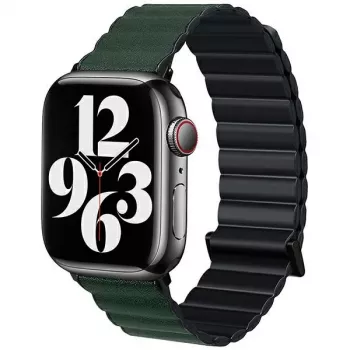 Beline Magnetic Pro Pasek do Apple Watch 42/44/45/49mm Czarny/Zielony
