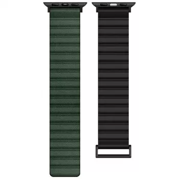 Beline Magnetic Pro Pasek do Apple Watch 42/44/45/49mm Czarny/Zielony