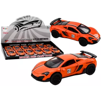 LEAN TOYS Samochód sportowy 1:32 Napęd frykcyjny Pomarańczowy