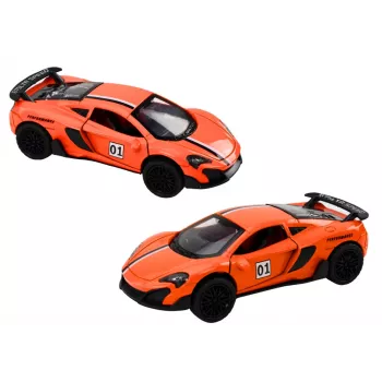 LEAN TOYS Samochód sportowy 1:32 Napęd frykcyjny Pomarańczowy