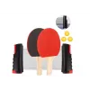 LEAN TOYS Zestaw do ping ponga z siatką, 2 rakietkami i 3 piłeczkami