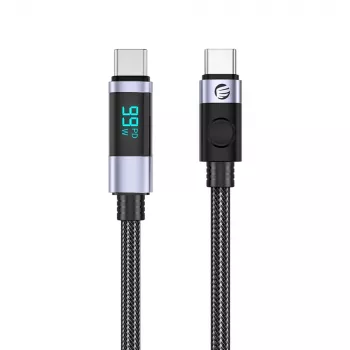ORICO LDC2C USB-C na USB-C kabel PD 100W z wyświetlaczem LED, 480 Mbps, 2 m, 2 szt., czarny