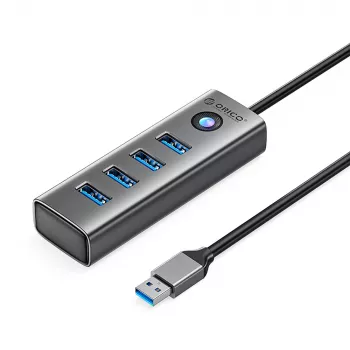 ORICO PDD4U-U3 4-portowy hub USB 3.0 - Szary