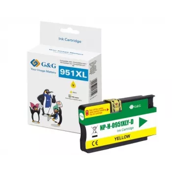 G&G Ninestar Żółty wkład atramentowy kompatybilny z HP 951XL (CN048AE) High Yield
