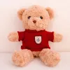 LEAN TOYS Pluszowa maskotka Przytulanka Miś Beżowy Czerwony Sweter 40cm