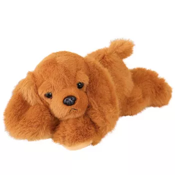 LEAN TOYS Pluszowy Cocker Spaniel z obciążonymi łapami, brązowy, 30 cm