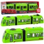 LEAN TOYS City Metro Tram z otwieranymi drzwiami, światłami i dźwiękami, zielony, 1:16