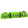 LEAN TOYS City Metro Tram z otwieranymi drzwiami, światłami i dźwiękami, zielony, 1:16