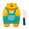LEAN TOYS Zestaw do krojenia owoców z deską i nożem, edukacyjne akcesoria dla dzieci