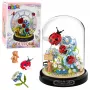 LEAN TOYS Klocki konstrukcyjne Kompozycja kwiatowa z biedronkami w kopule 596 szt.