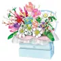 LEAN TOYS Klocki konstrukcyjne Kompozycja w pudełku Floral Blue LED Box 761 szt.