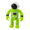 LEAN TOYS UFO Statek kosmiczny z figurką astronauty, światła i dźwięki, zielony