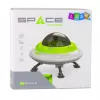 LEAN TOYS UFO Statek kosmiczny z figurką astronauty, światła i dźwięki, zielony