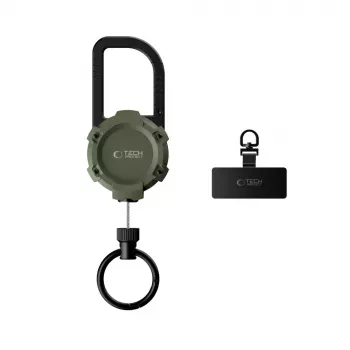 TECH-PROTECT ATH03 Urbanloop uchwyt antykradzieżowy do Apple AirTag, kolor militarny zielony