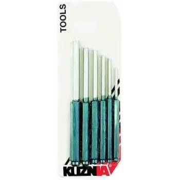 KUŹNIA Zestaw 6 przebijaków do kołków (4-10 mm) – hartowana stal narzędziowa, radełkowany uchwyt, etui