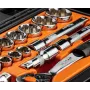 NEO TOOLS 1/2 inch Zestaw kluczy nasadowych, 23-częściowy, stal chromowo-wanadowa, DIN 3124