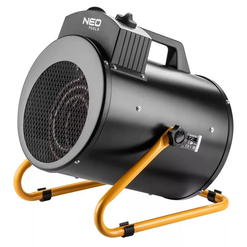 NEO TOOLS 90-069 Przemysłowy grzejnik elektryczny 5kW, z regulowanym termostatem, IPX4, 3-fazowy 400V