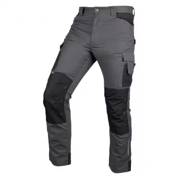 NEO TOOLS Mix&Match Spodnie robocze, płótno, wzmocnienia Cordura, szaro-czarne, rozmiar M