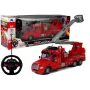 LEAN TOYS Wóz strażacki z drabiną R/C Zdalne sterowanie Skala 1:14 2.4GHz Wodny spray Światła Dźwięki