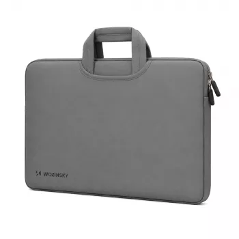 Wozinsky WNT-15G 15,6 cala Neoprenowa pokrowiec na laptopa z ukrytym uchwytem - szary
