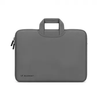 Wozinsky WNT-15G 15,6 cala Neoprenowa pokrowiec na laptopa z ukrytym uchwytem - szary