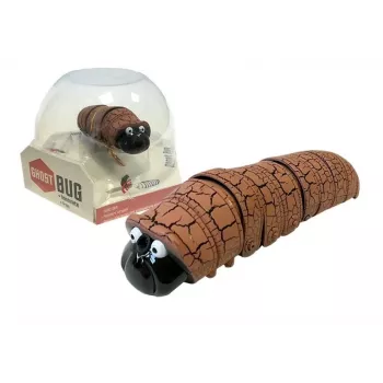 LEAN TOYS Gąsienica na podczerwień omijająca przeszkody brązowa