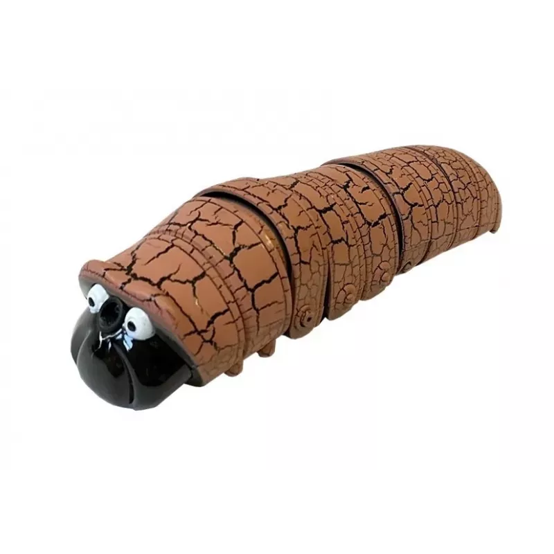 LEAN TOYS Gąsienica na podczerwień omijająca przeszkody brązowa