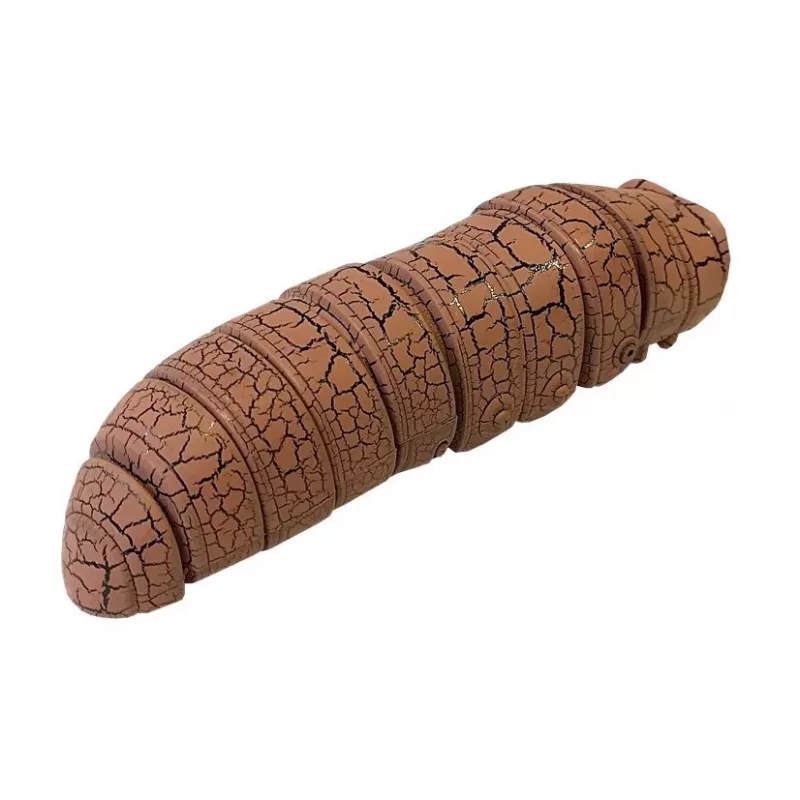 LEAN TOYS Gąsienica na podczerwień omijająca przeszkody brązowa
