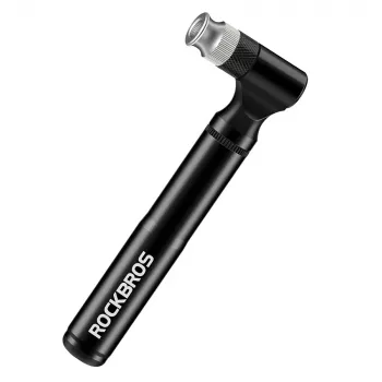 ROCKBROS JG-PB-11 Zestaw naprawczy do roweru z pompką mini 120 PSI, multitool 16-w-1, łatkami bez kleju, łyżkami do opon, torbą - Czarny