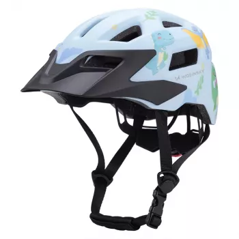 Kask rowerowy MTB dla dzieci Wozinsky z odpinanym daszkiem 52-56 cm - Jasnoniebieski