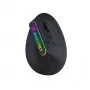 WOZINSKY WMG-1164 Bezprzewodowa pionowa ergonomiczna mysz gamingowa 3600 DPI RGB Czarna