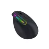 WOZINSKY WMG-1164 Bezprzewodowa pionowa ergonomiczna mysz gamingowa 3600 DPI RGB Czarna