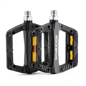 ROCKBROS BP2501 Odblaskowe nylonowe pedały rowerowe, czarne