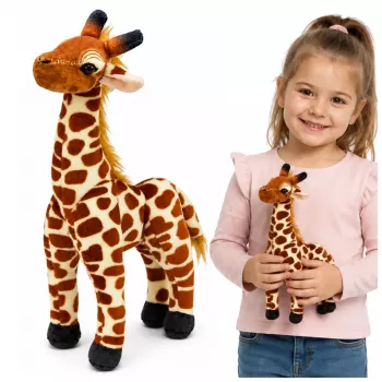LEAN TOYS Pluszowa Żyrafa Miękka Przytulanka 30 cm