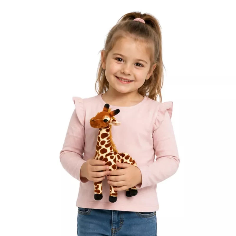 LEAN TOYS Pluszowa Żyrafa Miękka Przytulanka 30 cm