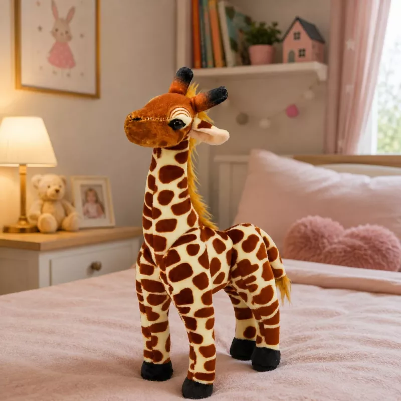 LEAN TOYS Pluszowa Żyrafa Miękka Przytulanka 30 cm