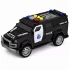 LEAN TOYS Samochód policyjny Pojazd specjalny w skali 1:32, czarny, ze światłami i dźwiękami