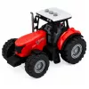 LEAN TOYS Ciągnik z przyczepą do przewozu zwierząt, figurki krów, światła i dźwięki, 4 szt.