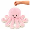 LEAN TOYS Pluszowa Ośmiornica Przytulanka z Elastycznymi Mackami Różowa 50 cm