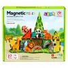 LEAN TOYS Magnetyczne Klocki Konstrukcyjne Dzikie Zwierzęta Dżungla ZOO 27 szt.