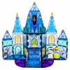 LEAN TOYS Magnetyczne Klocki Konstrukcyjne Zamek Lodowej Księżniczki Niebieski 47 szt.