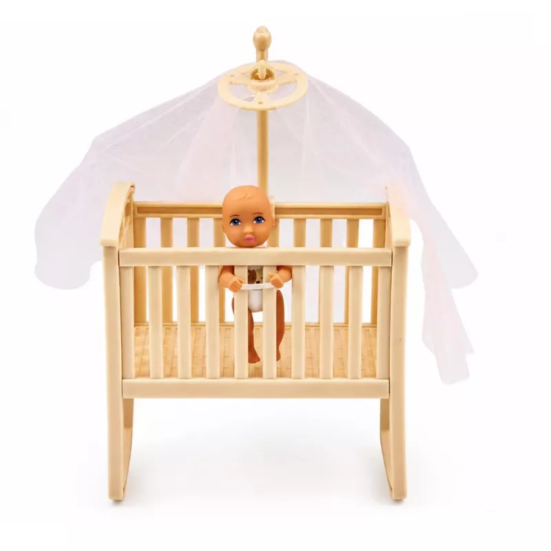 LEAN TOYS Anlily Zestaw lalek Mama i Bliźniaki z akcesoriami