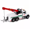 LEAN TOYS Samochód budowlany z regulowanym dźwigiem, światłami i dźwiękami, biały, 1:14