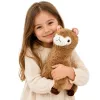 LEAN TOYS Pluszowa Alpaka Lama Pluszak Miękkie Futro Beżowy 38 cm
