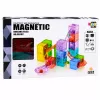 LEAN TOYS Magnetyczne Klocki Konstrukcyjne Kostki Tor Kulkowy Kolorowe 28 szt.