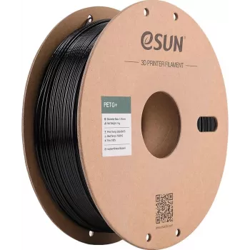 ESUN PETG+ 1,75 mm czarny 1 kg filament na rolce papierowej