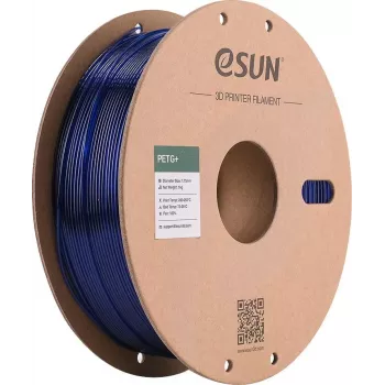 ESUN PETG+ 1,75 mm Transparentny Niebieski 1 kg na szpuli papierowej