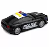 LEAN TOYS Samochód policyjny ze światłami i dźwiękami, czarny, skala 1:32