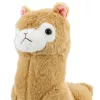 LEAN TOYS Pluszowa alpaka lama Pluszowa zabawka Przytulanka Miękkie futerko Kremowa 38 cm
